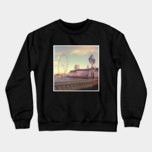 London Eye photography London Skyline London Tourism London Landmark Crewneck Sweatshirt